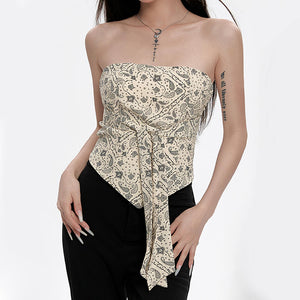 Paisley Print Tube Top