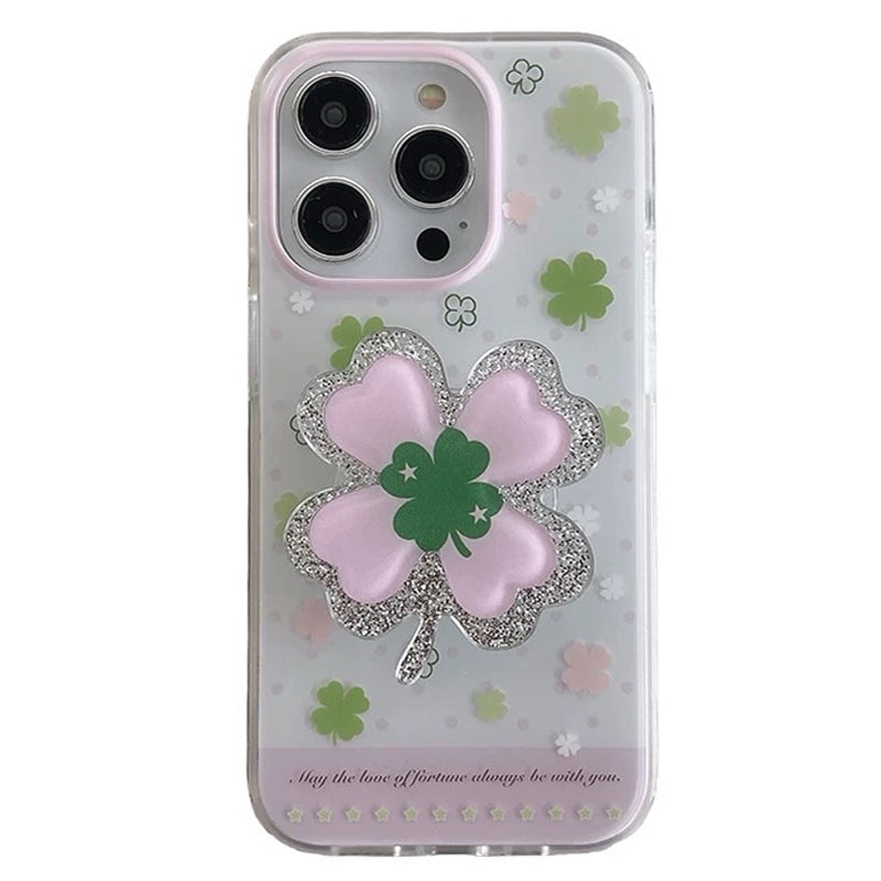 Pastel Aesthetic Clover iPhone Case