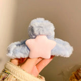 Plush Star Hair Claw Clip