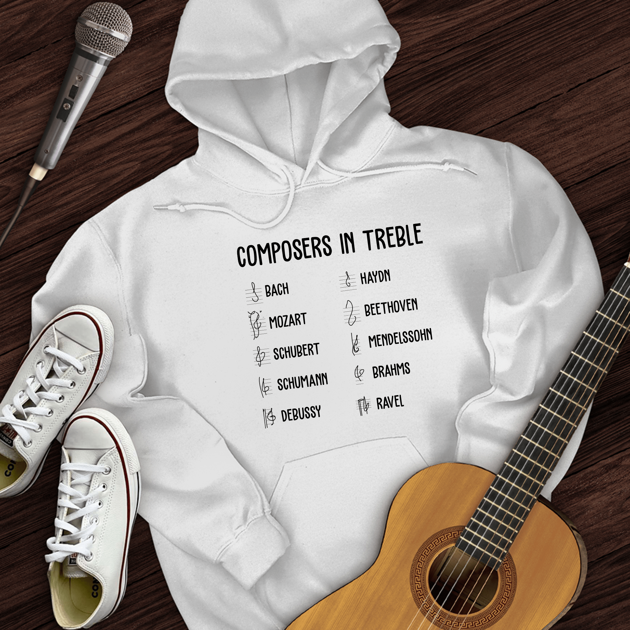 Composers In Treble Hoodie
