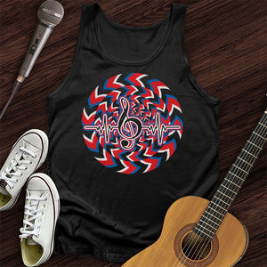 Heartbeat Music Note Tank Top
