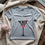 Knit Aholic Lady V-neck