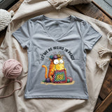 Be Weird In Peace Lady V-neck