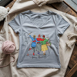 Girls Gone Knitting Lady V-neck