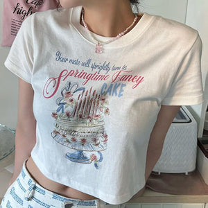 Springtime Fancy Crop Top