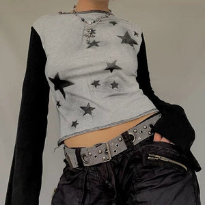 Star Girl Raglan Long Sleeve Top