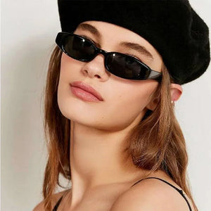 Y2K Skinny Oval Sunglasses
