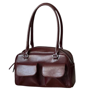 Y2K Double Pocket Shoulder Bag