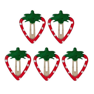 Y2K Strawberry Hair Clips Set